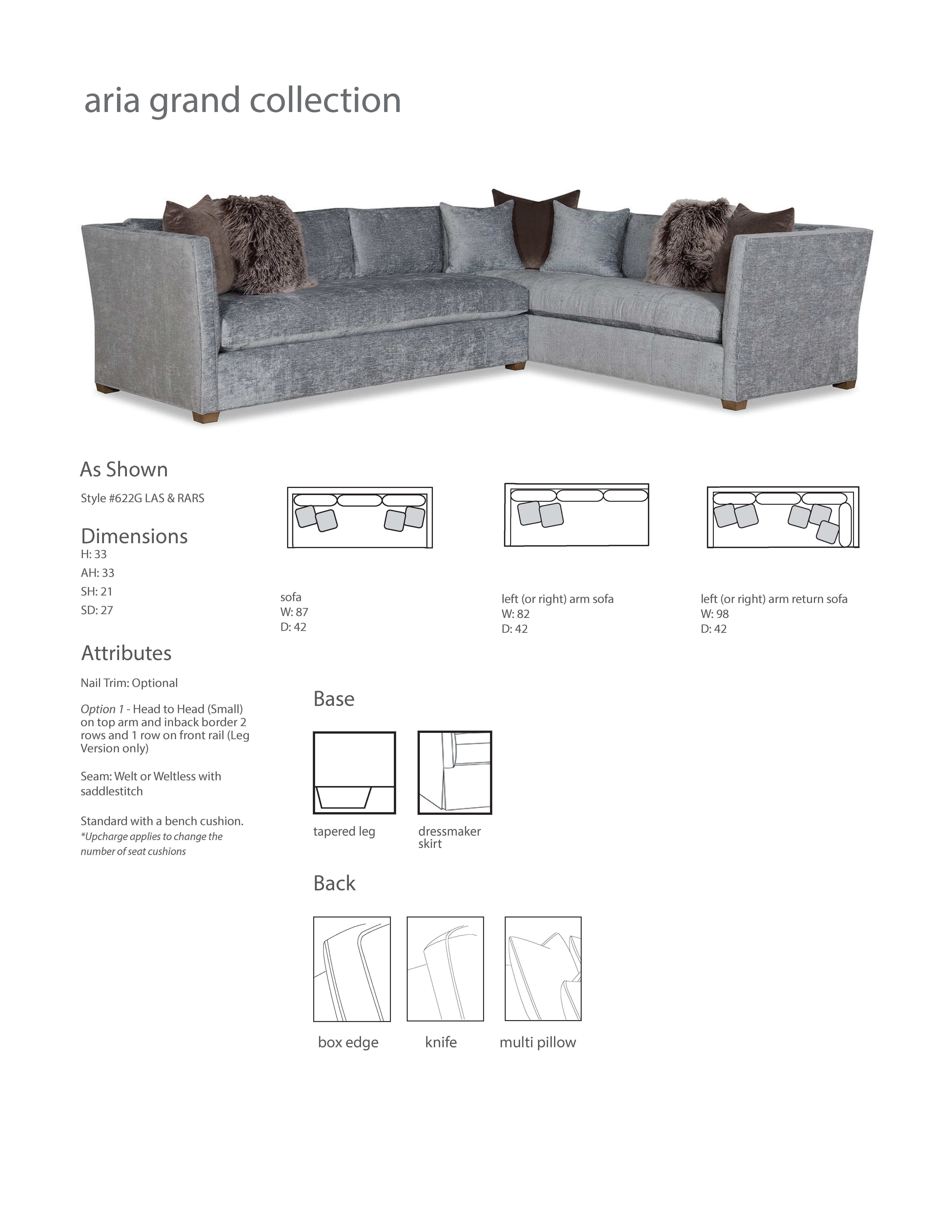 622G ARIA GRAND SECTIONAL